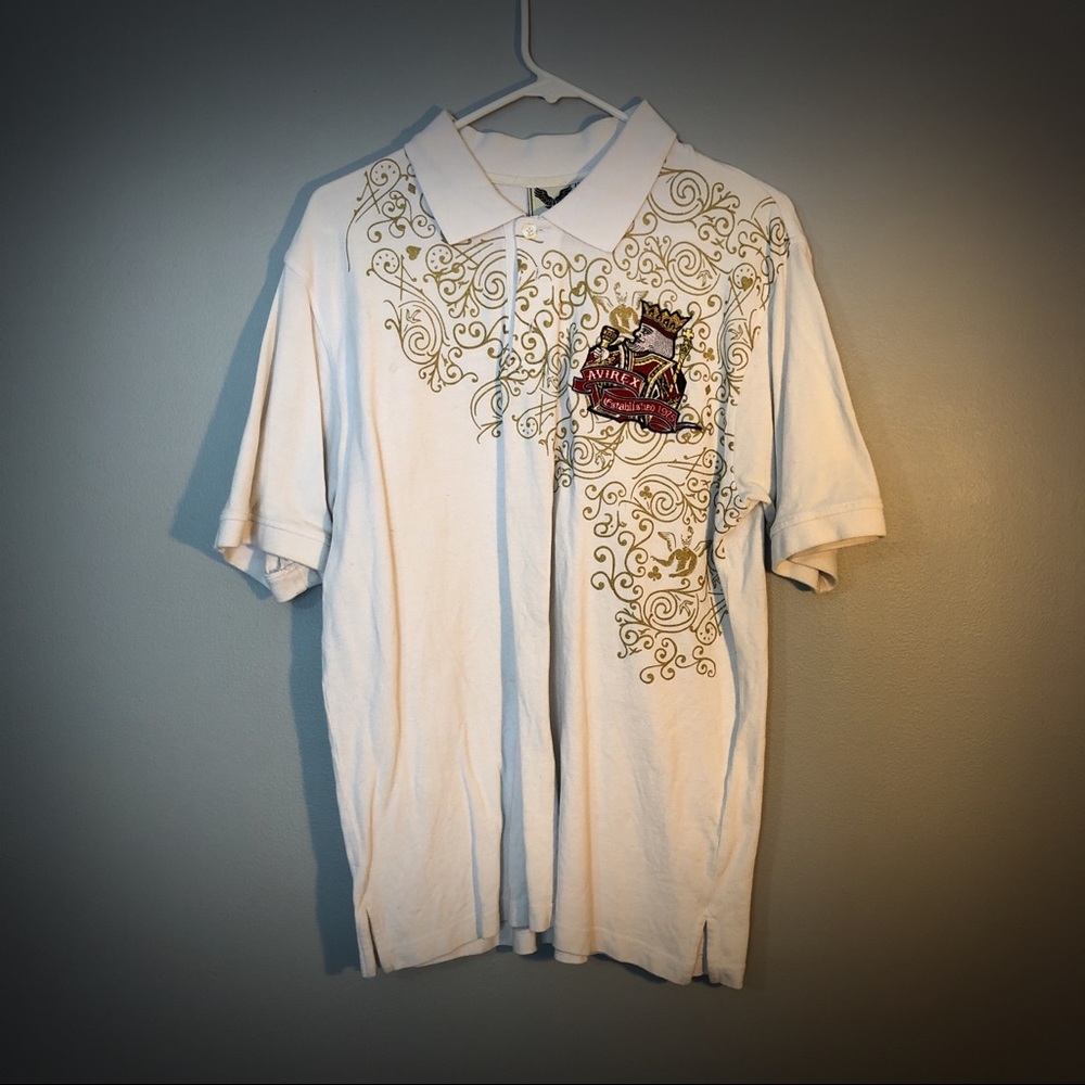 Avirex King L playing card poker polo